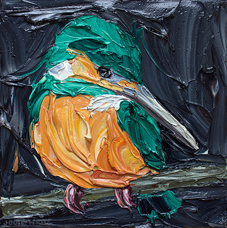 Inquiring Kingfisher by Jodie Wells | Lethbridge Gallery